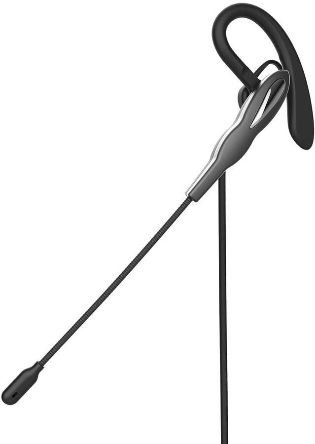 Nedis PC-Headset | In-Ear | Mono | USB Type-A USB Type-C™ | Inklapbare Microfoon | Grijs Zwart CHSTUM210BK