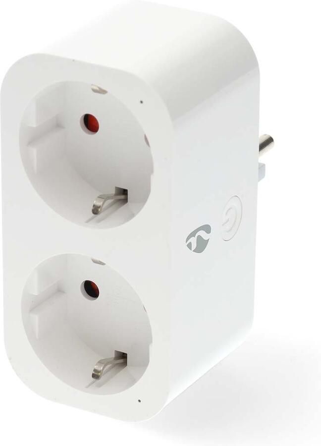 Nedis SmartLife Slimme Stekker | Wi-Fi | IP21 | Energiemeter | 3680 W | Type F (CEE 7 7) | 0 55 °C | Android™ IOS | Wit | 1 Stuks WIFIP141FWT