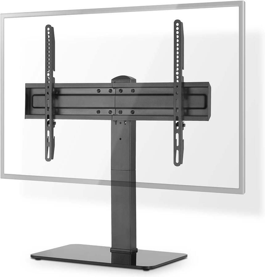 Nedis Vaste TV-Bureaustandaard | 37 70 " | Maximaal schermgewicht: 40 kg | Aanpasbare vooraf ingestelde hoogtes | Gehard Glas Staal | Zwart