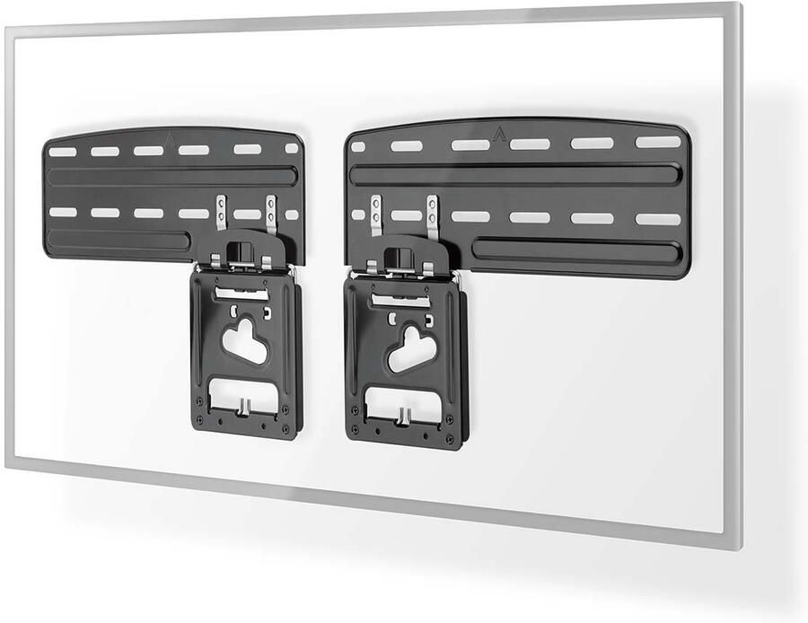 Nedis Vaste TV-Muurbeugel | 43 85 " | Maximaal schermgewicht: 60 kg | Minimale muurafstand: 7.50 mm | Staal | Zwart TVWM5065BK