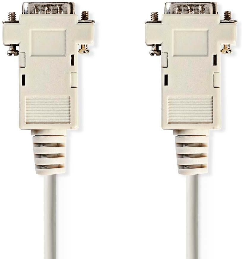 Nedis VGA-Kabel | VGA Male | VGA Male | Vernikkeld | Maximale resolutie: 1024x768 | 2.00 m | Rond | ABS | Ivoor | Label CCGL59001IV20