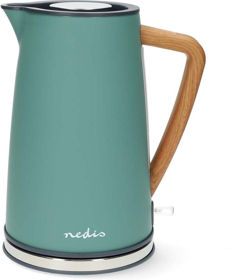 Nedis Waterkoker | 1.7 l | Soft-Touch | Groen | 360 graden draaibaar | Verborgen verwarmingselement | Strix -controller | Droogkookbeveiliging