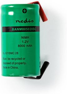 Nedis Oplaadbare NiMH-Batterij | 1.2 V DC | 8000 mAh | 1 stuks BANM805020SC