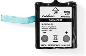 Nedis Oplaadbare NiMH-Batterij | 4.8 V DC | 600 mAh | 1 stuks BANM6FABP