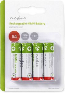 Nedis Oplaadbare NiMH-Batterij AA | 1.2 V DC | 1300 mAh | 1 stuks BANM13HR64B
