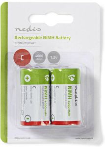 Nedis Oplaadbare NiMH-Batterij C | 1.2 V DC | 4000 mAh | 1 stuks BANM40HR142B
