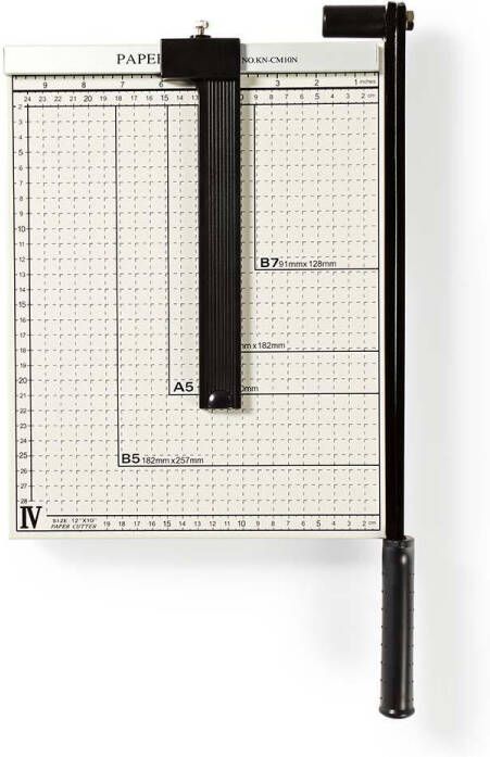 Nedis Papiersnijmachine | 210 x 297 mm | Wit Zwart | 1 stuks PACU110A4