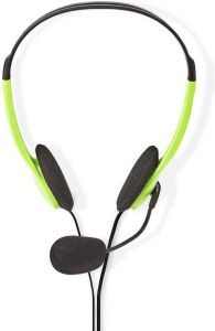 Nedis PC-Headset | On-Ear | Stereo | 2x 3.5 mm | 2 m | Groen | 1 stuks CHST100GN