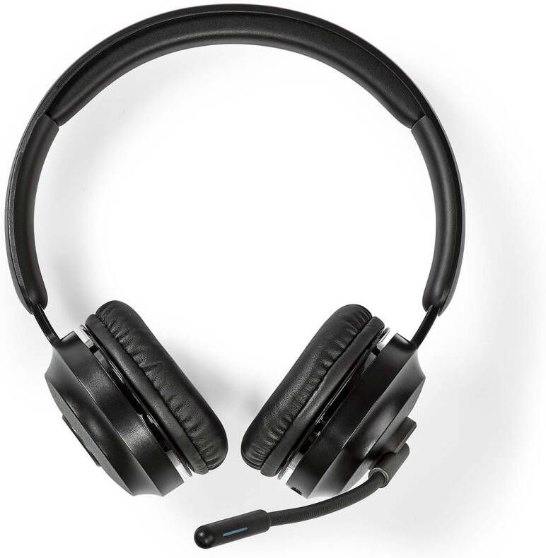 Nedis PC-Headset | On-Ear | Stereo | Bluetooth | Inklapbare Microfoon | Zwart CHSTB310BK