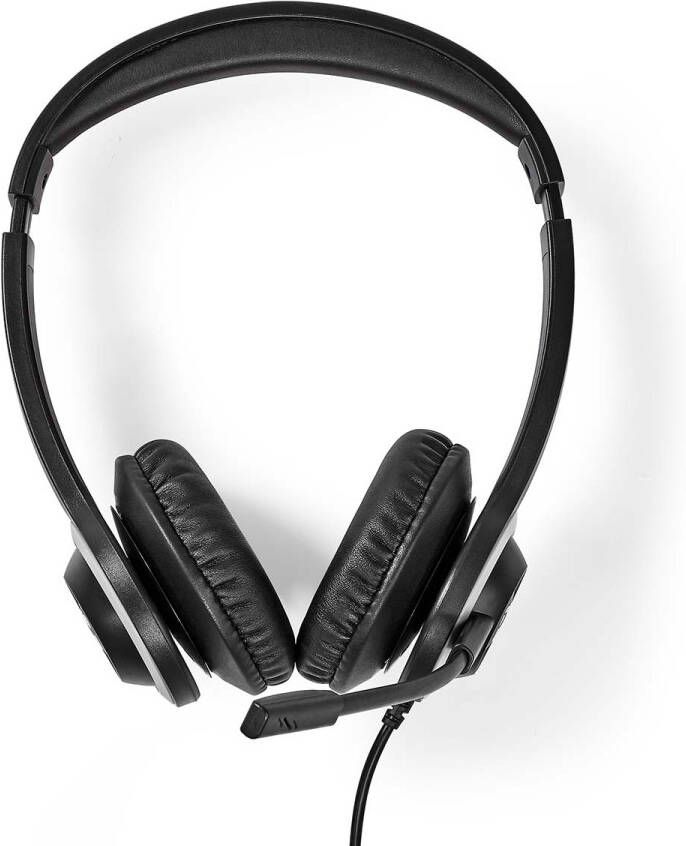 Nedis PC-Headset | On-Ear | Stereo | USB Type-A USB Type-C | Inklapbare Microfoon | Zwart CHSTU310BK