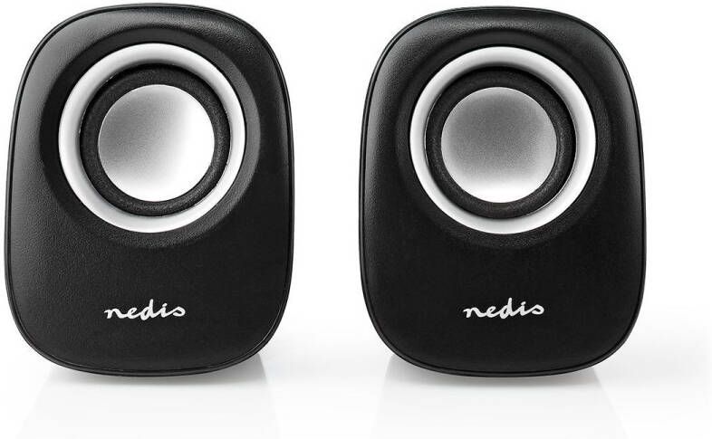 Nedis PC-Speaker | 2.0 | 12 W | 1 stuks CSPR10020BK