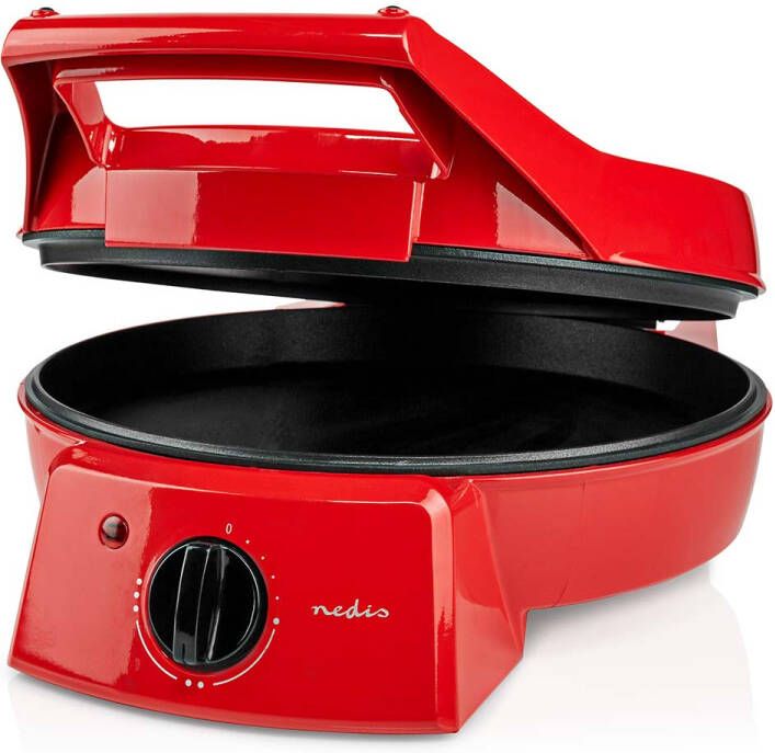 Nedis Pizzamaker en Grill | 30 cm | Regelbare temperatuur | 1800 W | 1 stuks FCPM100FRD