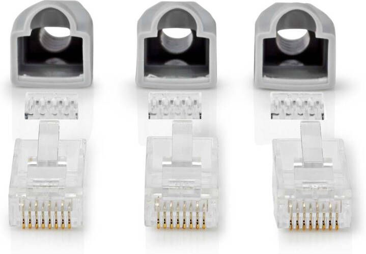 Nedis RJ45-Connector | Male | Solid UTP CAT6 | 10 Stuks | 1 stuks CCBW89355GY