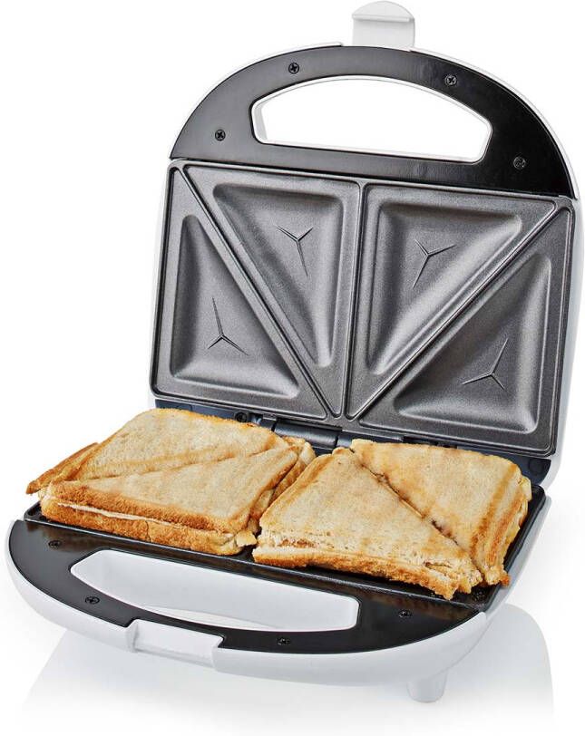 Nedis Sandwich maker | 700 W | 20.5 x 12 cm | 1 stuks KASM110FWT