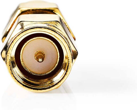 Nedis SMA-Adapter | SMA Male | SMA Male | Verguld | 50 Ohm | Recht | Koper | Goud | 2 Stuks | Doos CSGB02941GD