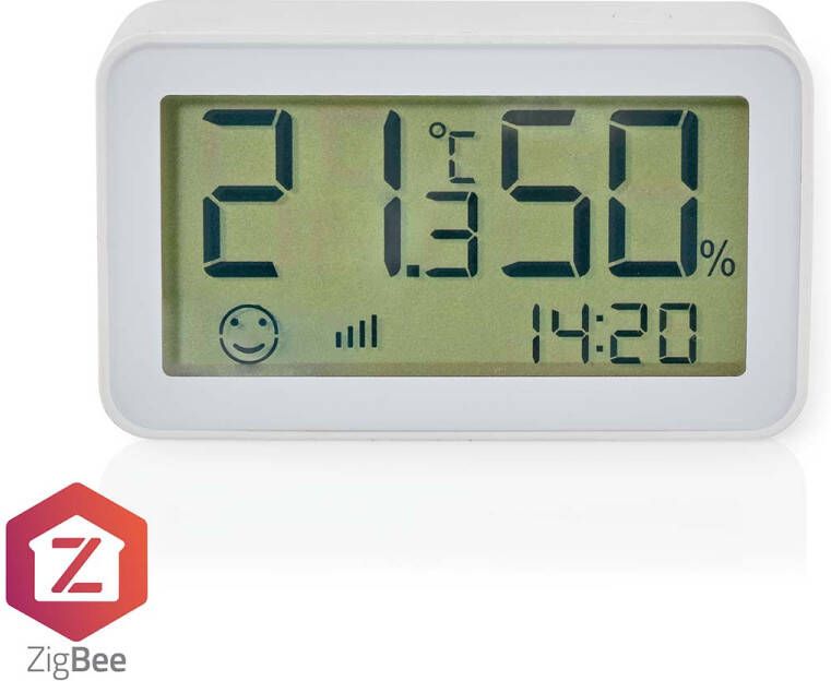 Nedis Smart Klimaatsensor | Zigbee 3.0 | Batterij Gevoed | Android IOS | Wit ZBSC30WT