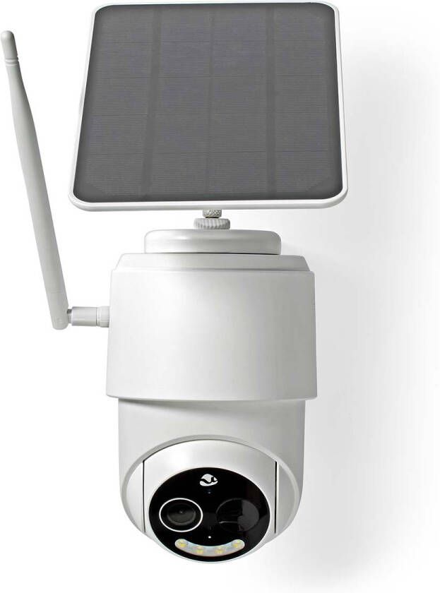 Nedis SmartLife Camera voor Buiten | Wi-Fi | Full HD 1080p | IP65 | 5 V DC | Met bewegingssensor | Nachtzicht | Wit WIFICBO50WT