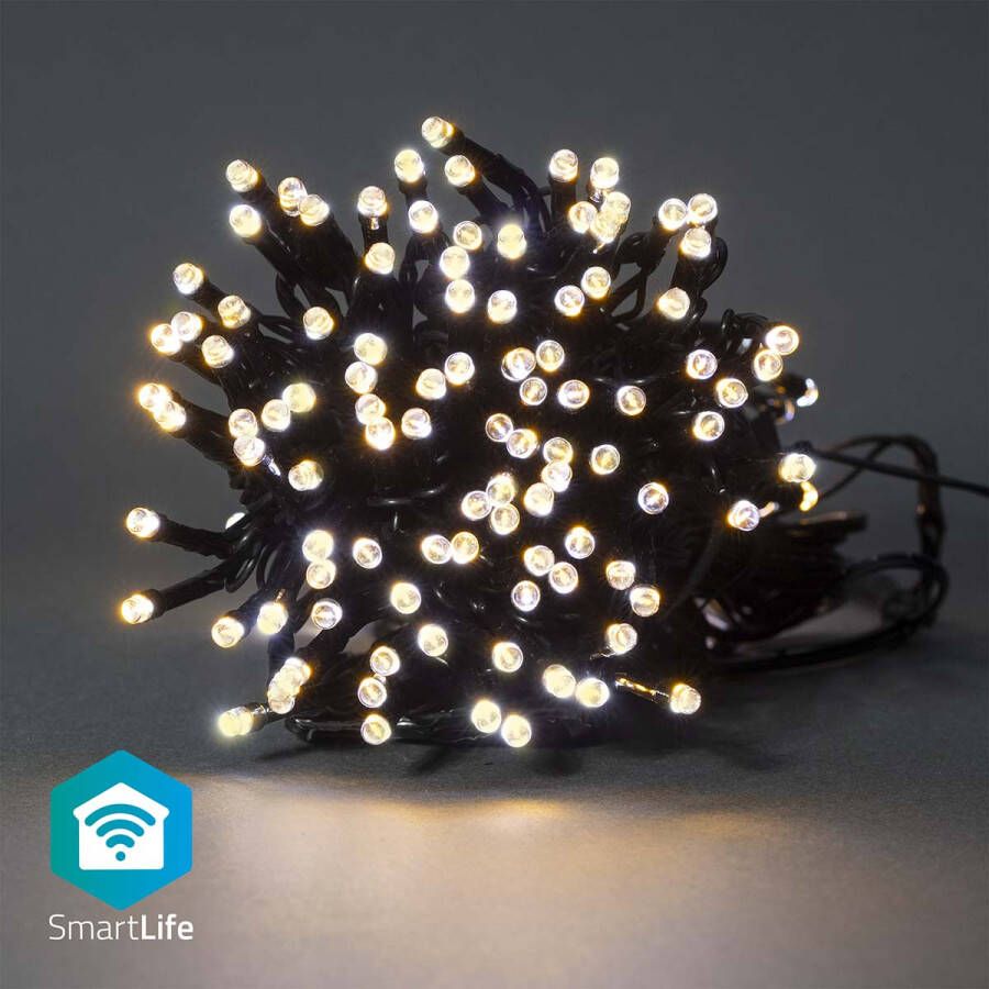 Nedis SmartLife Decoratieve LED | Wi-Fi | 100 LED&apos;s | 10 m | 1 stuks WIFILX01W100