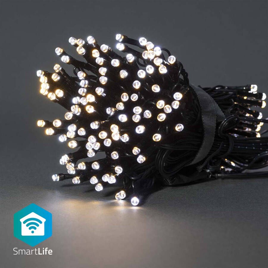 Nedis SmartLife Decoratieve LED | Wi-Fi | 100 LED&apos;s | 10 m | 1 stuks WIFILX02W100