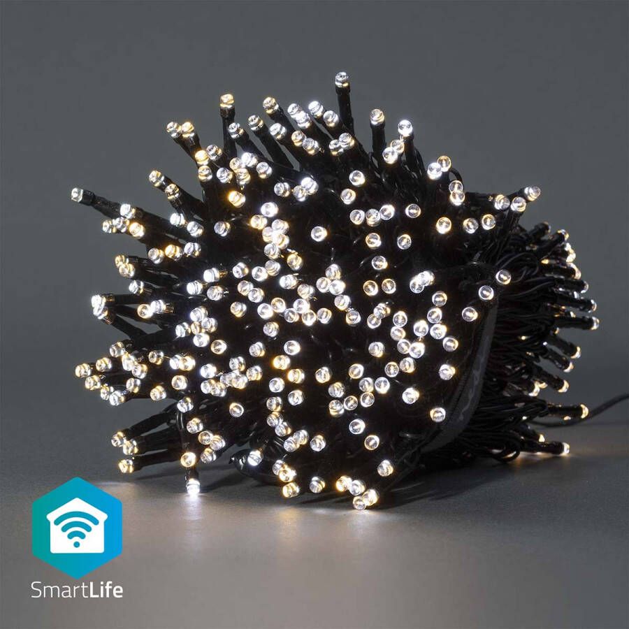 Nedis SmartLife Decoratieve LED | Wi-Fi | 400 LED&apos;s | 20 m | 1 stuks WIFILX02W400
