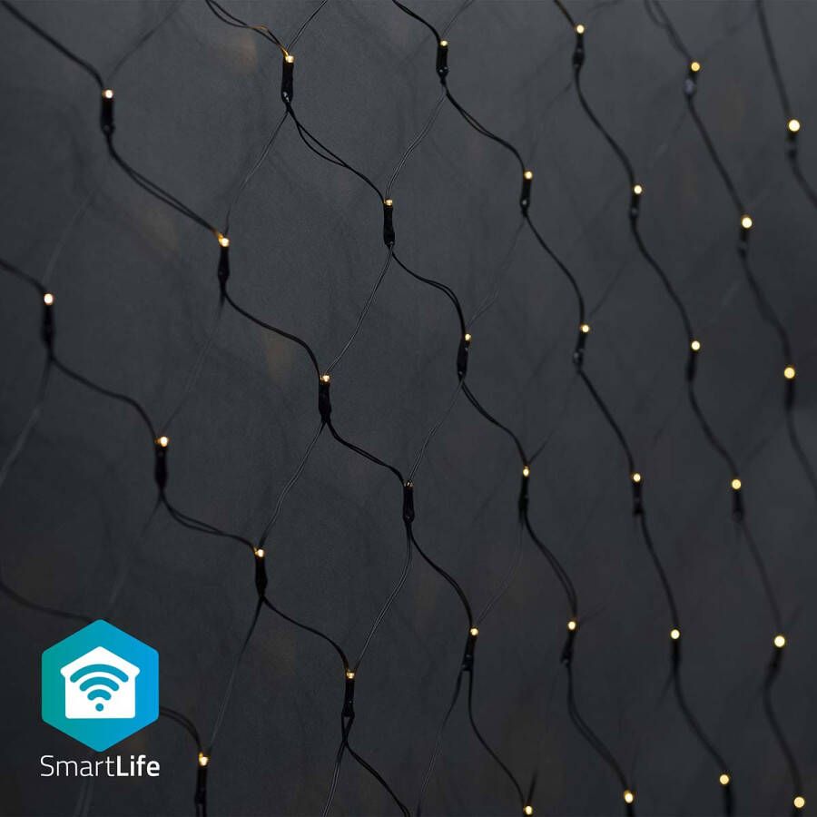 Nedis SmartLife Decoratieve LED | Wi-Fi | 400 LED&apos;s | 3 x 3 m | 1 stuks WIFILXN01W400