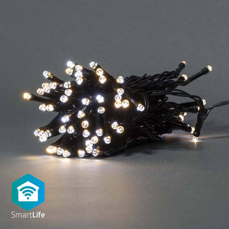 Nedis SmartLife Decoratieve LED | Wi-Fi | 50 LED&apos;s | 5 m | 1 stuks WIFILX02W50