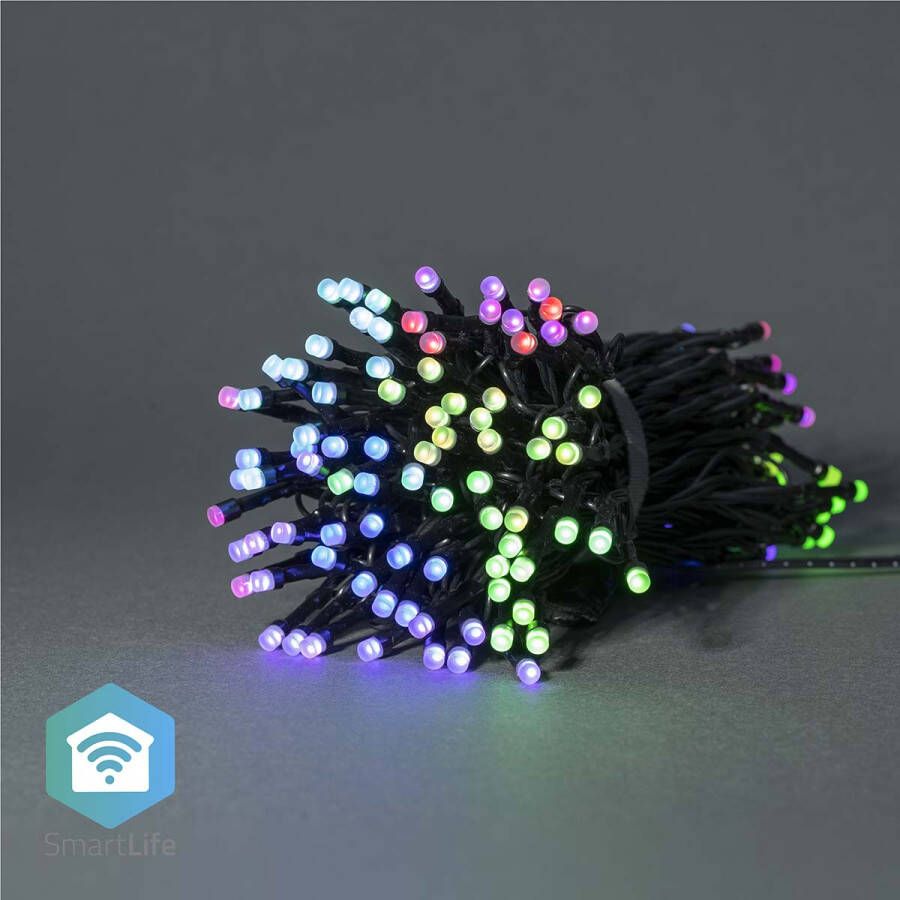 Nedis SmartLife Decoratieve LED | Wi-Fi | RGB | 168 LED&apos;s | 20 m | 1 stuks WIFILX01C168