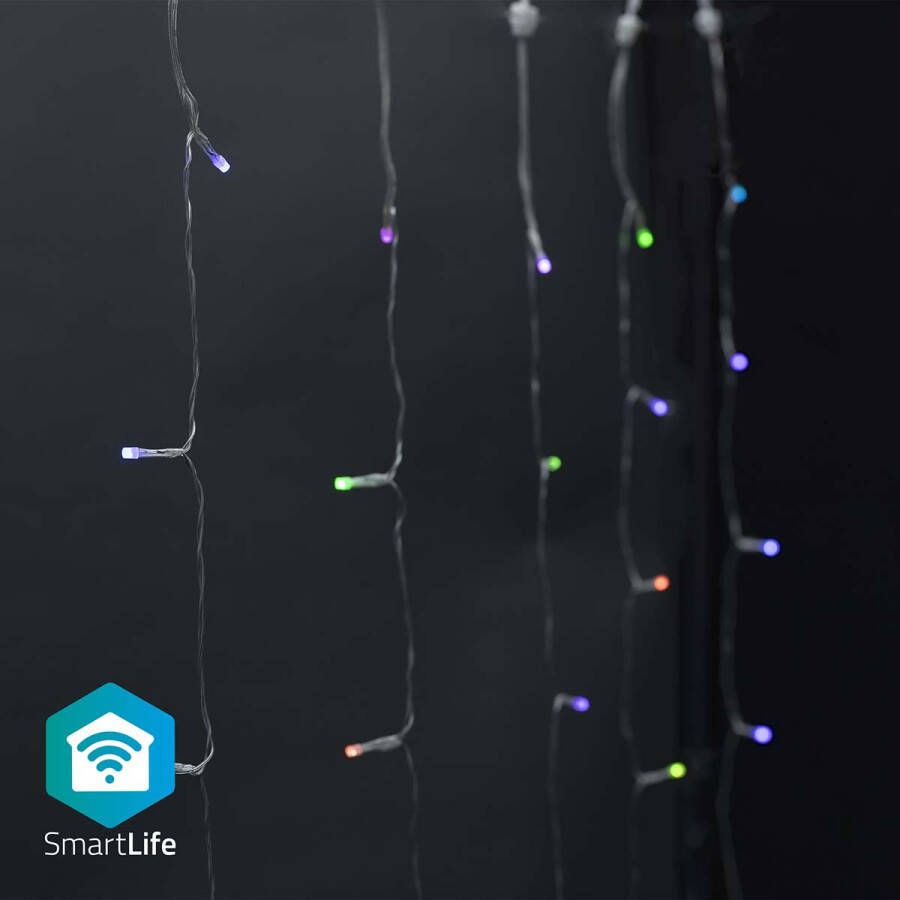 Nedis SmartLife Decoratieve LED | Wi-Fi | RGB | 180 LED&apos;s | 3 m | 1 stuks WIFILXC01C180
