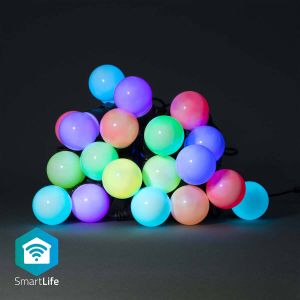 Nedis SmartLife Decoratieve LED | Wi-Fi | RGB | 20 LED&apos;s | 10 m | 1 stuks WIFILP03C20
