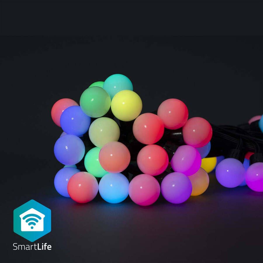 Nedis SmartLife Decoratieve LED | Wi-Fi | RGB | 48 LED&apos;s | 10.8 m | 1 stuks WIFILP02C48