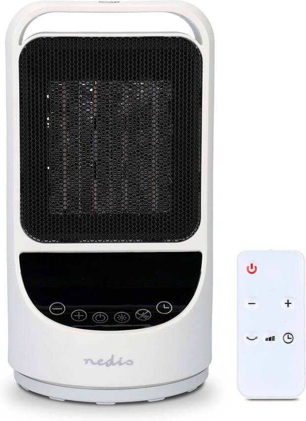 Nedis SmartLife keramische PTC-ventilatorkachel | Wi-Fi | 1500 W | 2 Warmte Standen | Zwenkfunctie | Display | 10 49 °C | Android IOS HTFA22WTW