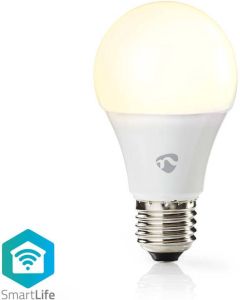 Nedis SmartLife LED Bulb | Wi-Fi | E27 | 800 lm | 9 W | 2700 K | A60 | 1 stuks WIFILW12WTE27