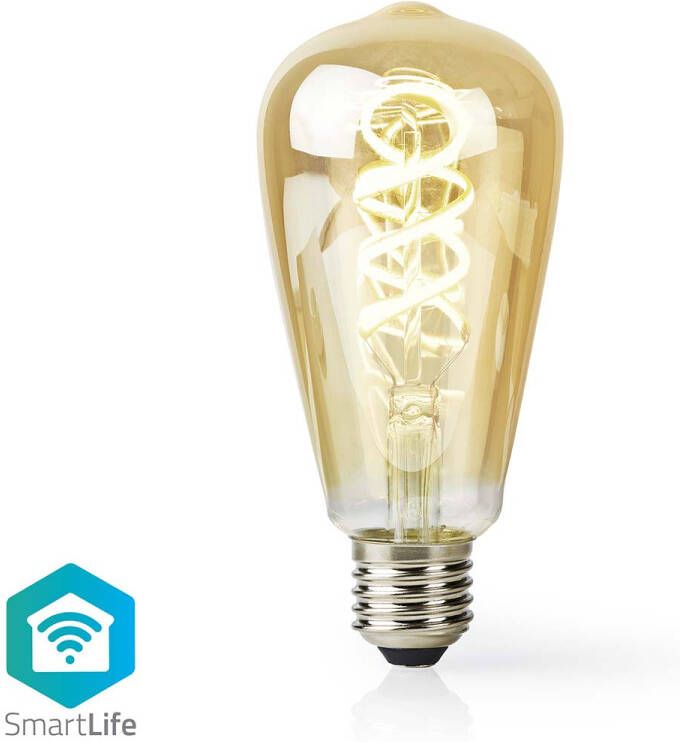 Nedis SmartLife LED Filamentlamp | Wi-Fi | E27 | 360 lm | 4.9 W | 1 stuks WIFILRT10ST64