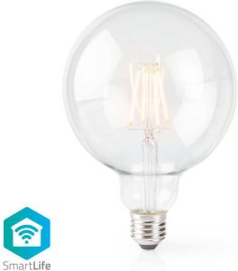 Nedis SmartLife LED Filamentlamp | Wi-Fi | E27 | 500 lm | 5 W | G125 | 1 stuks WIFILF10WTG125