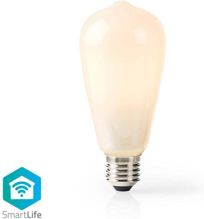 Nedis SmartLife LED Filamentlamp | Wi-Fi | E27 | 500 lm | 5 W | ST64 | 1 stuks WIFILF11WTST64