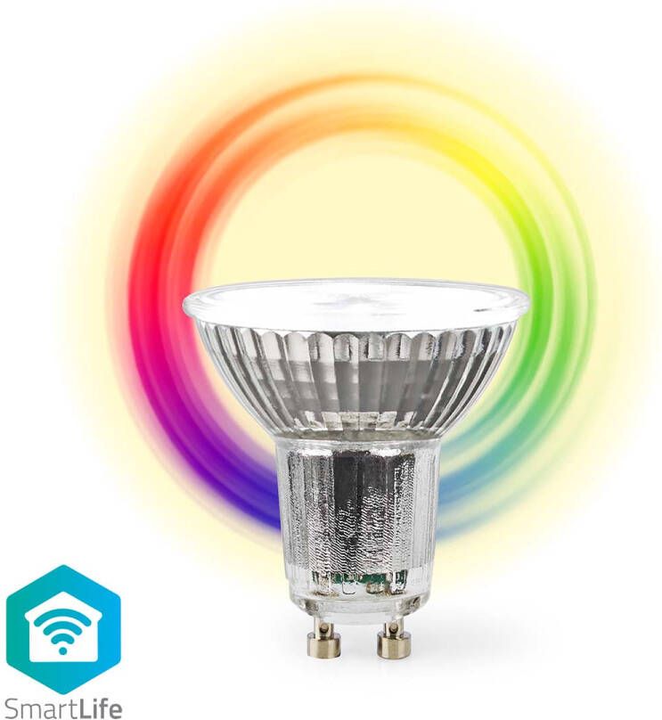 Nedis SmartLife LED Spot | Wi-Fi | GU10 | 345 lm | 4.9 W | 1 stuks WIFILRC10GU10