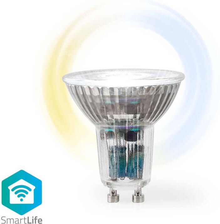 Nedis SmartLife LED Spot | Wi-Fi | GU10 | 345 lm | 4.9 W | 1 stuks WIFILRW10GU10