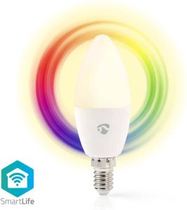 Nedis SmartLife Multicolour Lamp | Wi-Fi | E14 | 470 lm | 4.9 W | 1 stuks WIFILRC10E14