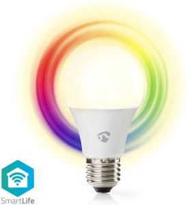 Nedis SmartLife Multicolour Lamp | Wi-Fi | E27 | 806 lm | 9 W | 1 stuks WIFILRC10E27