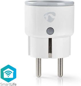 Nedis SmartLife Smart Stekker | Wi-Fi | 2500 W | -10-40 °C | Wit | 1 stuks WIFIP110FWT