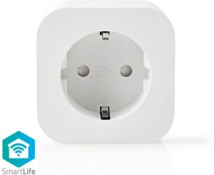 Nedis SmartLife Smart Stekker | Wi-Fi | 2500 W | -10-45 °C | Wit | 1 stuks WIFIP130FWT