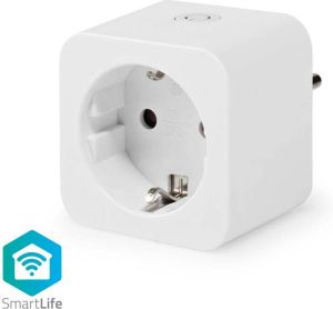 Nedis SmartLife Smart Stekker | Wi-Fi | 3680 W | -10-45 °C | Wit | 1 stuks WIFIP121FWT