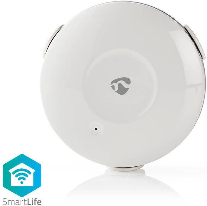 Nedis SmartLife Water Detector | Wi-Fi | 50 dB | Wit | 1 stuks WIFIDW10WT