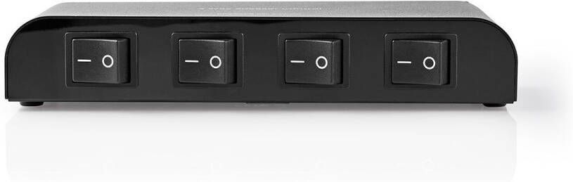 Nedis Speaker Control Box | 4 poorten | Terminal Schroeven | 4-16 Ohm | 200 W | 1 stuks ASWI2614BK