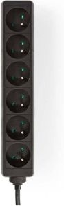 Nedis Stekkerdoos | France Type-E (CEE 7 6) | 6-wegs | 1.5 m | 3680 W | 16 A | Zwart | 1 stuks EXSO615E1BK