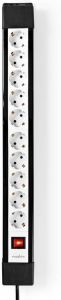 Nedis Stekkerdoos | Randaarde stekker Type F (CEE 7 7) | 10-wegs | 1 stuks EXS103F1PRO
