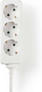 Nedis Stekkerdoos | Randaarde stekker Type F (CEE 7 7) | 3-wegs | 3 m | 3680 W | 16 A | Wit | 1 stuks EXSO330F1WT