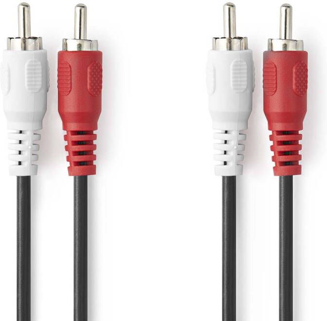 Nedis Stereo-Audiokabel | 2x RCA Male | 2x RCA Male | 1.5 m | 1 stuks CAGB24200BK15