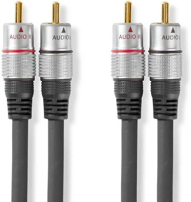 Nedis Stereo-Audiokabel | 2x RCA Male | 2x RCA Male | 1.5 m | 1 stuks CAGC24200AT15