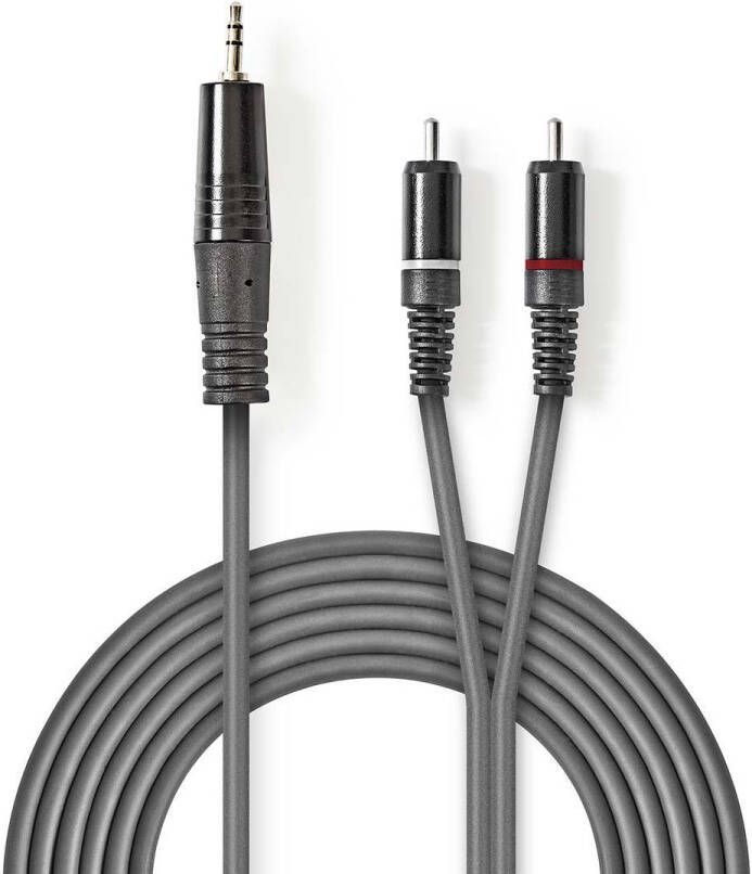 Nedis Stereo-Audiokabel | 3 5 mm Male naar 2x RCA Male | 1.5 m | 1 stuks COTH22200GY15